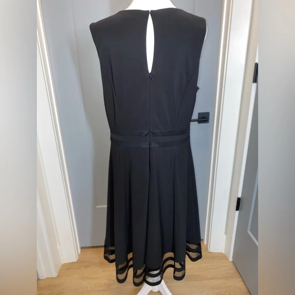 White House Black Market Black Midi Dress CB261